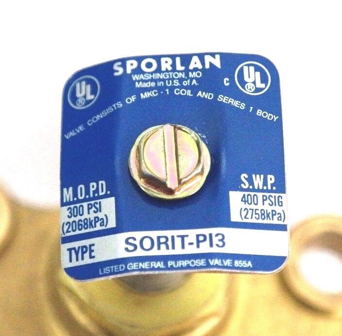 NEW SPORLAN SORIT-PI3 EVAPORATOR PRESSURE REGULATOR SORITPI3