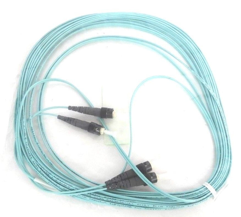NEW LOTDAMST ST/ST 50/125 DUPLEX PVC LZR OPT AQ FIBER OPTIC CABLE LENGTH: 28F