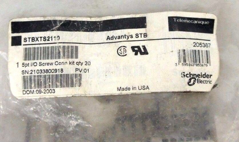 LOT OF 26 NEW TELEMECANIQUE STBXTS2110 5PT I/O SCREW CONNECTORS