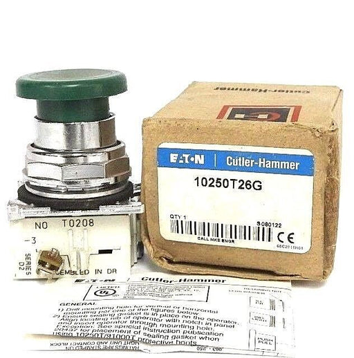 NIB EATON CUTLER-HAMMER 10250T26G GREEN OT PUSHBUTTON