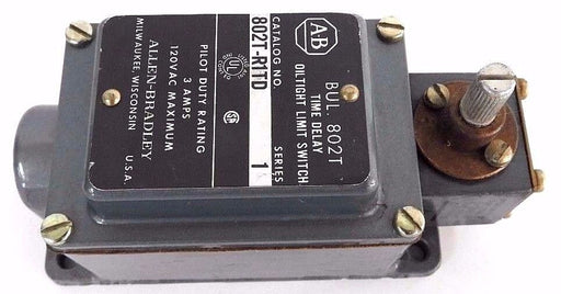 NEW ALLEN BRADLEY 802T-R1TD SER. 1 LIMIT SWITCH 802TR1TD 3AMPS, 120VAC MAX.