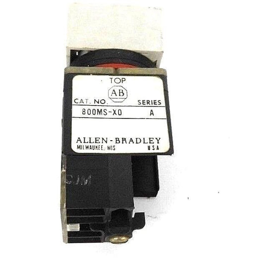 ALLEN BRADLEY 800MS-X0 EMERG STOP PUSHBUTTON SER.A  W/ 800M-XA CONTACT