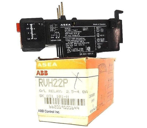 NIB ASEA ABB RVH22P OVERLOAD RELAY, 2.5-4.0A