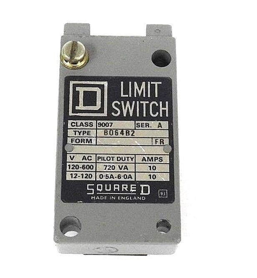 SQUARE D 9007-B064B2 LIMIT SWITCH SER. A W/O LEVER & OPERATING HEAD 9007-BO64B2