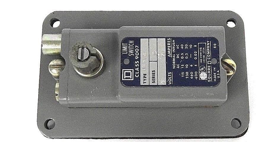 NEW SQUARE D 9007-AF-12 LIMIT SWITCH 9007AF12, SER. D