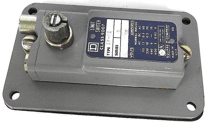 NEW SQUARE D 9007-AF-12 LIMIT SWITCH 9007AF12, SER. D