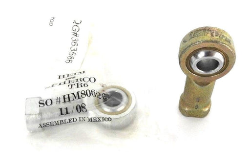 LOT OF 2 NEW HEIM HF6 ROD END 3/8IN BORE METAL FEMALE, SPHERCO TR6, HM80626