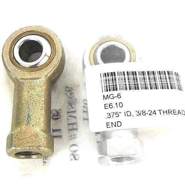 LOT OF 2 NEW HEIM HF6 ROD END 3/8IN BORE METAL FEMALE, SPHERCO TR6, HM80626