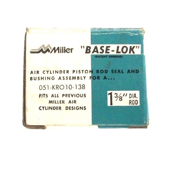 NIB MILLER 051-KRO10-138 SEAL AND BUSHING AIR CYLINDER PISTON ROD 1-3/8IN