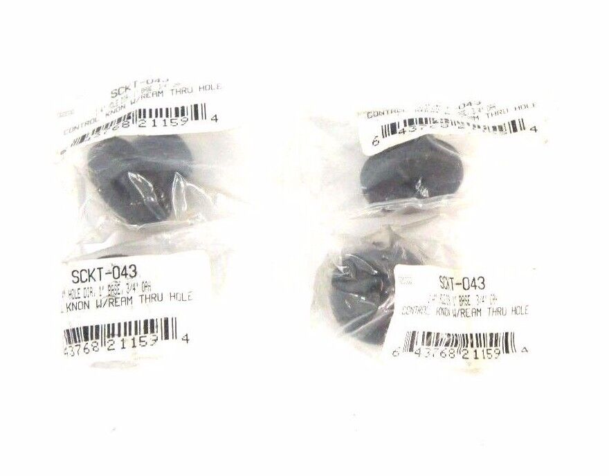 LOT OF 4 KNURLED CONTROL KNOB W/ REAM THRU HOLE SCKT-043