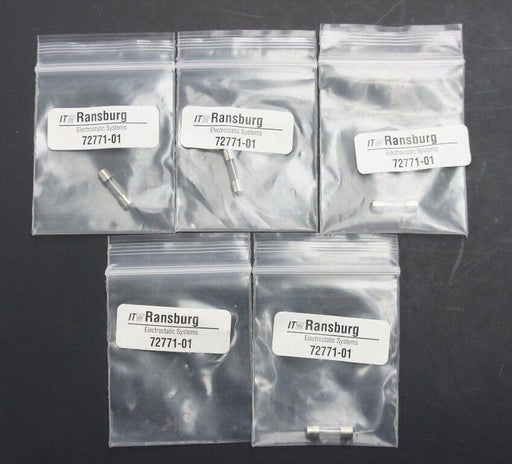 LOT OF 5 NEW ITW RANSBURG 72771-01 FUSES 0.5 AMP, 7277101