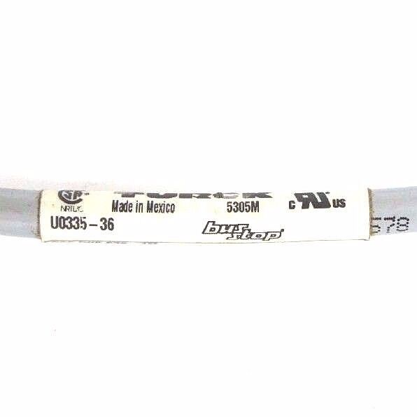 LOT OF 6 TURCK U0335-36 NETWORK EUROFAST CABLES RSC-RKC-578-1M