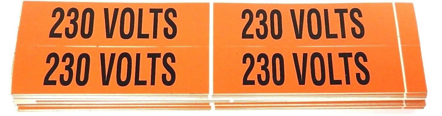 LOT OF 37 NEW TECHSPAN LVM230B VOLTAGE MKR 4MKR/CARD 1/2INCHX2-1/4INCH 230V