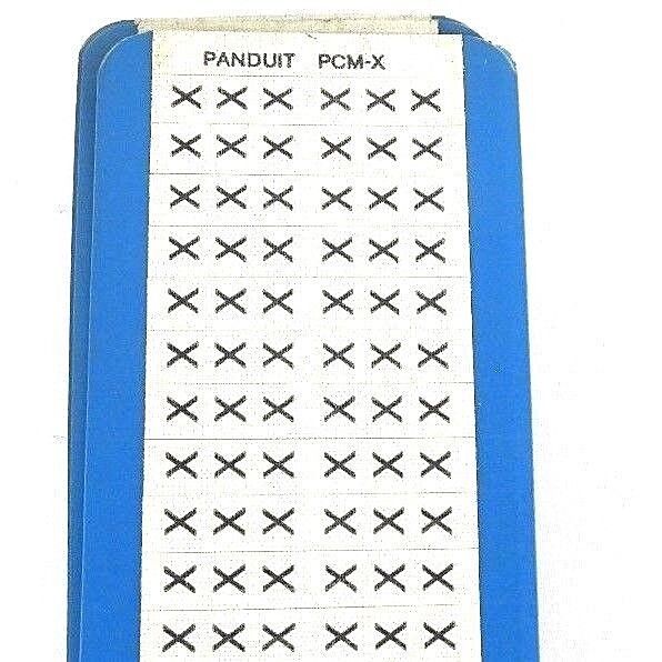 BOX OF 23 NEW PANDUIT PCM-X PRE-PRINTED WM CARD VINYL CLOTH