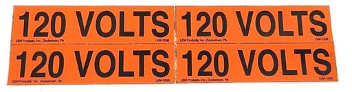BOX OF 64 NEW LEM PRODUCTS LVM-120B CONDUIT MARKER LEGEND 120V 4-1/2INCH