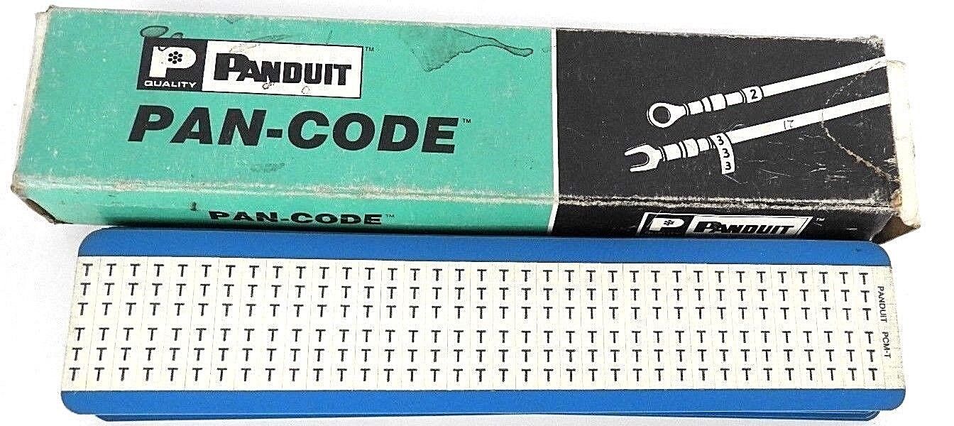 BOX OF 21 NEW PANDUIT PCM-T PRE-PRINTED WM CARD VINYL CLOTH