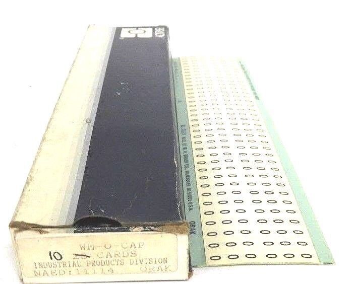 BOX OF 10 NEW BRADY WM-O-CAP WIRE MARKER SOLID LETTER CAPTIOL O 36STRIPS/CARD