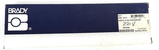 BOX OF 21 NEW BRADY 44211 CONDUIT & VOLTAGE MARKER 250 VOLTS