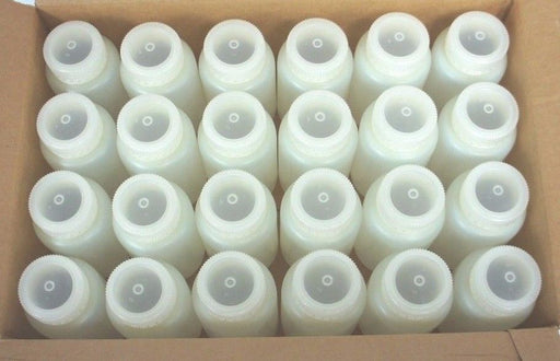 CASE OF 24 LAB SAFETY SUPPLY 25112-2 CLEAR 8 OZ PRECLEANED PREMIER HDPE BOTTLES
