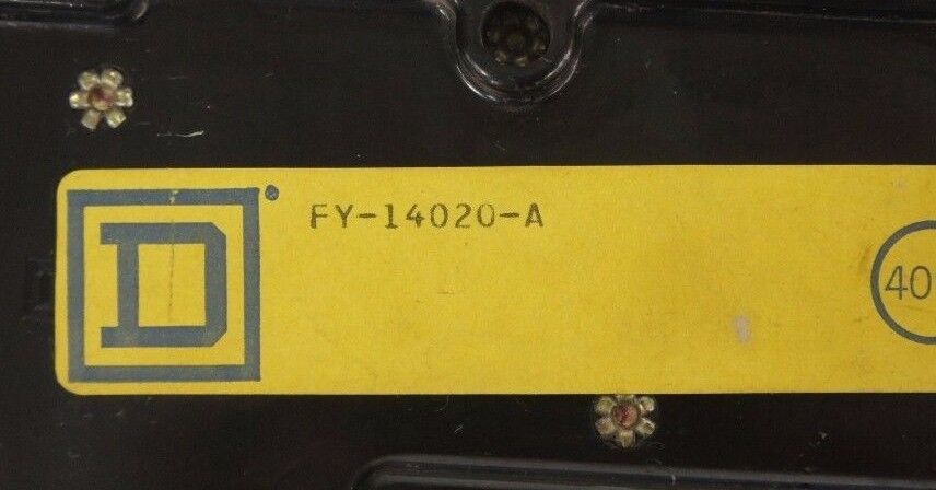 LOT OF 3 SQUARE D FY-14020 MOLDED CASE CIRCUIT BREAKERS INCLUDES A, B, C