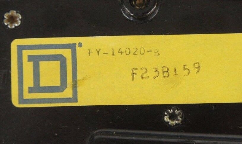 LOT OF 3 SQUARE D FY-14020 MOLDED CASE CIRCUIT BREAKERS INCLUDES A, B, C