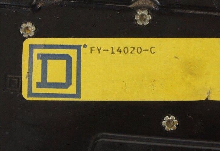LOT OF 3 SQUARE D FY-14020 MOLDED CASE CIRCUIT BREAKERS INCLUDES A, B, C