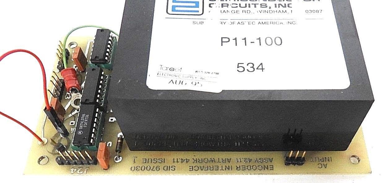 INK JET SID 970030 ENCODER INTERFACE ASSY 42.11 ARTWORK 44.11 ISSUE 1 W/ P11-100