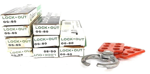 LOT OF 9 NEW OSBORN 24130 LOCKOUT HASPS