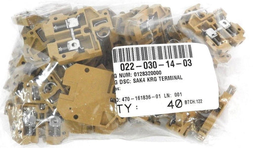 LOT OF 40 NEW WEIDMULLER SAK4 TERMINAL BLOCKS