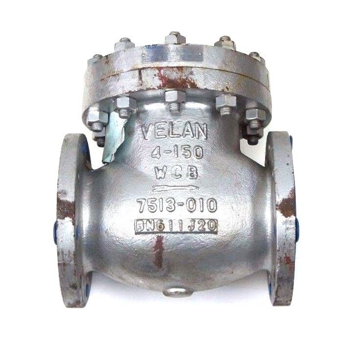 NEW VELAN F12-0114C-02TY FLANGED VALVE 4" CLASS: 150, BS-1868, B16.34, 4-150