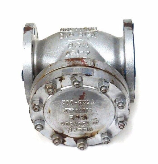 NEW VELAN F12-0114C-02TY FLANGED VALVE 4" CLASS: 150, BS-1868, B16.34, 4-150