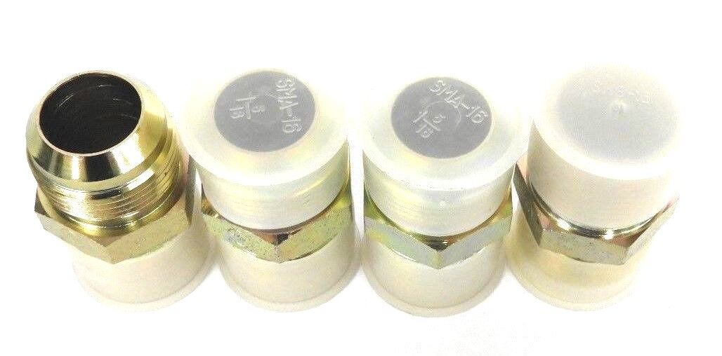 LOT OF 4 NEW EATON AEROQUIP 199-2404-1616 HOSE ADAPTERS 1-5/16, JIC X NPT