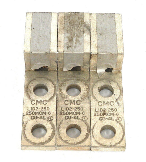 LOT OF 3 CMC CLEVELAND MOTION CONTROL LID2-250 LUG 250MCM-6