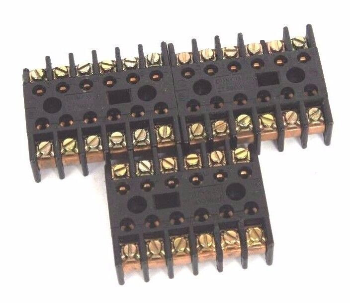 LOT OF 3 STRUTHERS DUNN DUNCO 27390J SOCKET RELAYS 12PIN, 10AMP, 600V