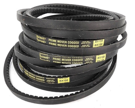 LOT OF 3 NEW THERMOID BX158 PRIME MOVER COGGED BELTS