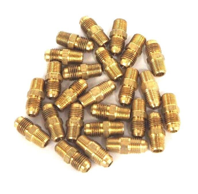 LOT OF 25 NEW EATON 3/8" NPT MALE X 3/8" SAE MALE ADAPTERS