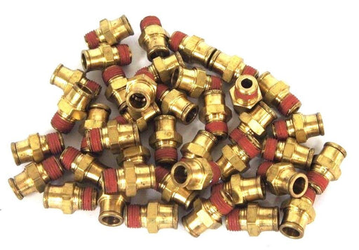 LOT OF 40 NEW EATON QCAB BRASS ADAPTERS 1/8-27 X 3/8"