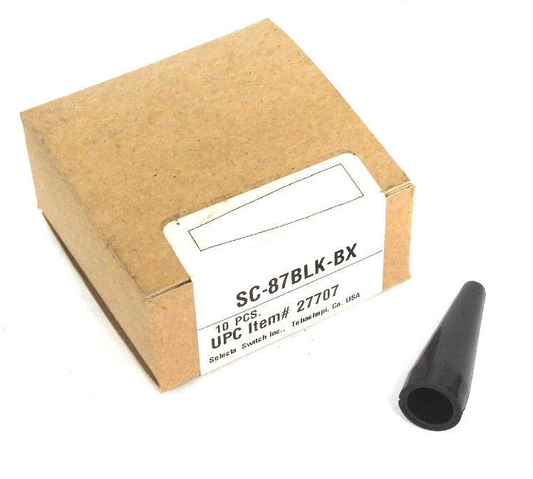 LOT OF 11 NIB SELECTA SC-87BLK-BX ALLIGATOR CLIP INSULATORS SC87BLKBX