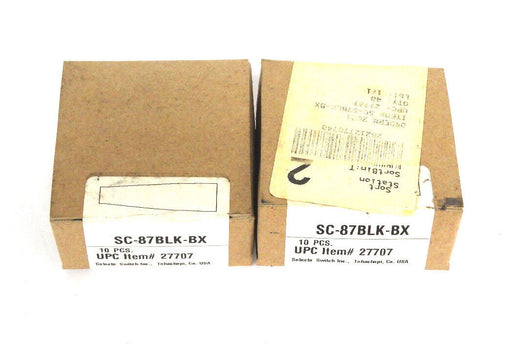 LOT OF 11 NIB SELECTA SC-87BLK-BX ALLIGATOR CLIP INSULATORS SC87BLKBX