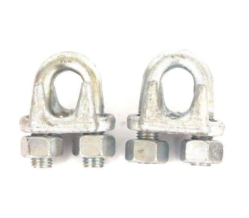 LOT OF 2 NEW 7/8" FORGED WIRE ROPE CLIP CABLE CLAMPS FE