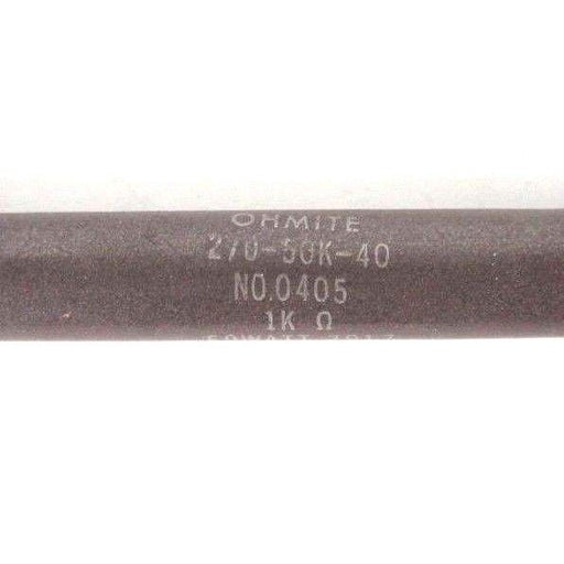 LOT OF 10 NEW OHMITE 270-50K-40 RESISTORS 1K OHMS, 50 WATT, 7917, NO. 0405