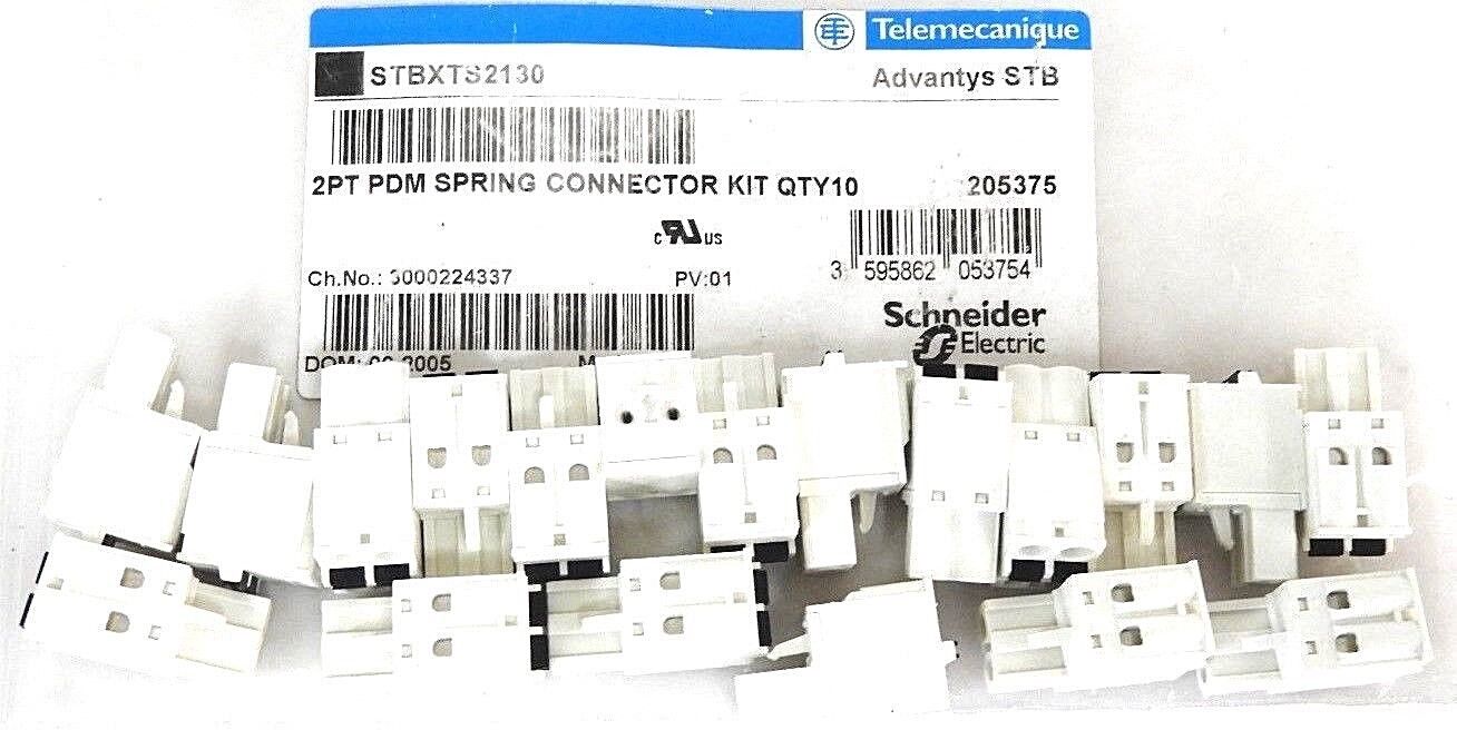 NEW TELEMECANIQUE STBXTS2130 ADVANTYS STB 2PT PDM SPRING CONNECTOR KIT QTY: 19