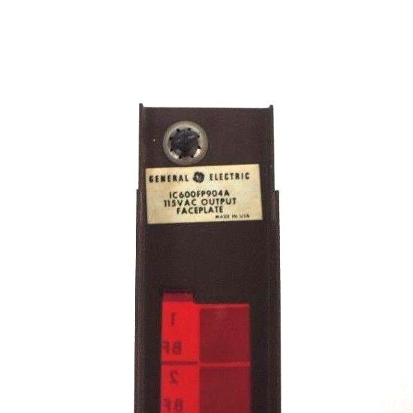 NEW GENERAL ELECTRIC IC600FP904A FACEPLATE 115 VAC OUTPUT