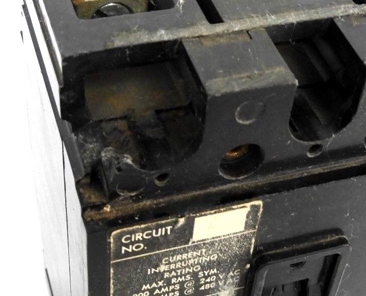 CUTLER HAMMER EHC3100 CIRCUIT BREAKER TYPE EHC, 100AMPS, 480V, 3P, LF-778