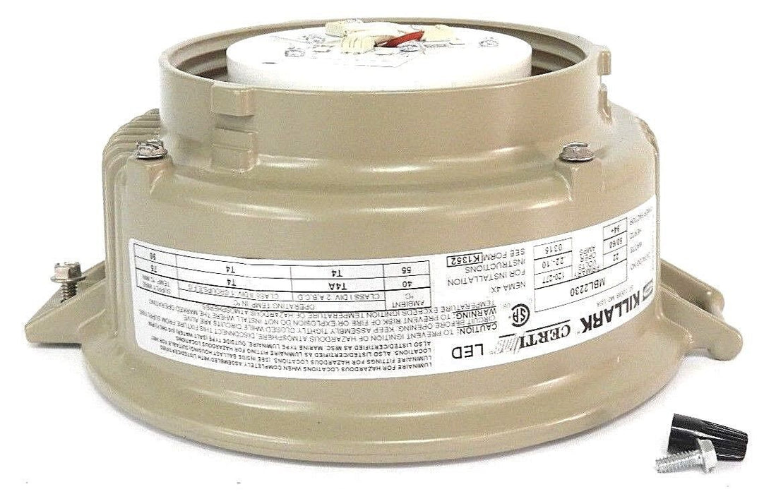 NIB HUBBELL KILLARK MBL2230 MBL LED LIGHTING FIXTURE 22W, 120-277V, 50/60HZ