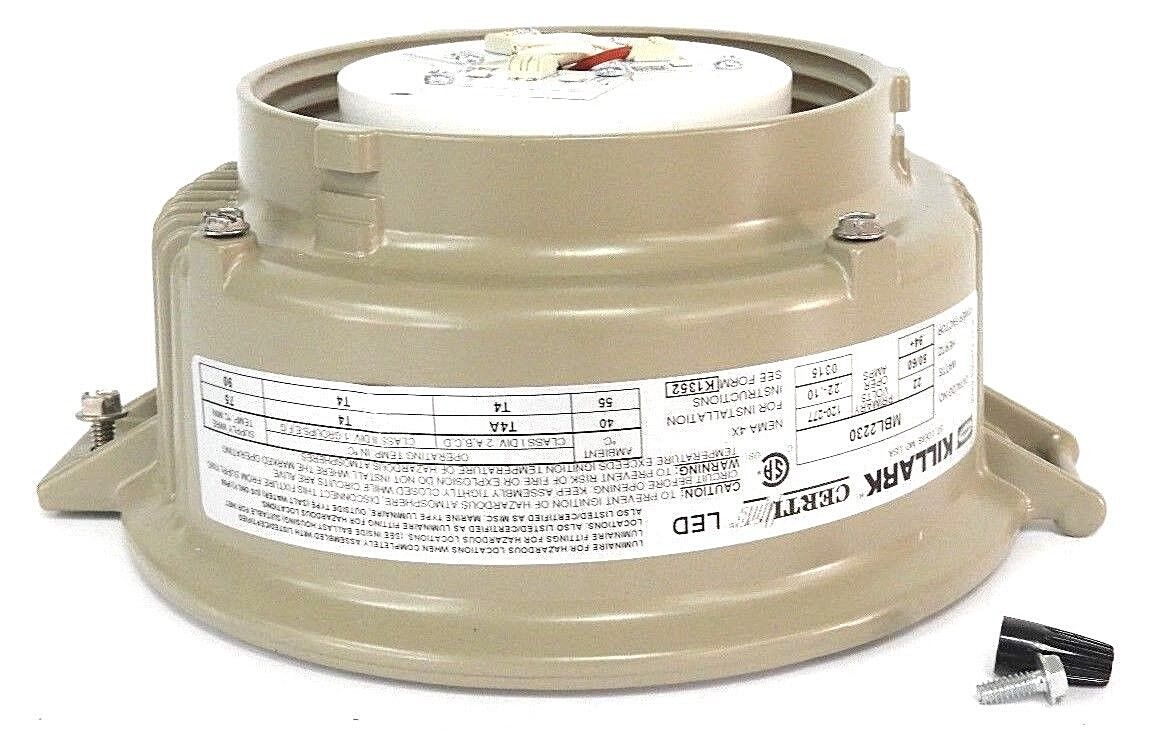 NIB HUBBELL KILLARK MBL2230 MBL LED LIGHTING FIXTURE 22W, 120-277V, 50/60HZ