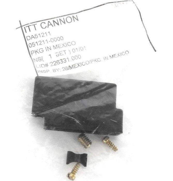 LOT OF 16 NEW ITT CANNON 051211-0000 CONNECTORS D-SUB BACKSHELL SIZE DA51211