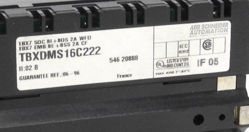 AEG SCHNEIDER TBXDMS16C222 CONTROL UNIT TBX7