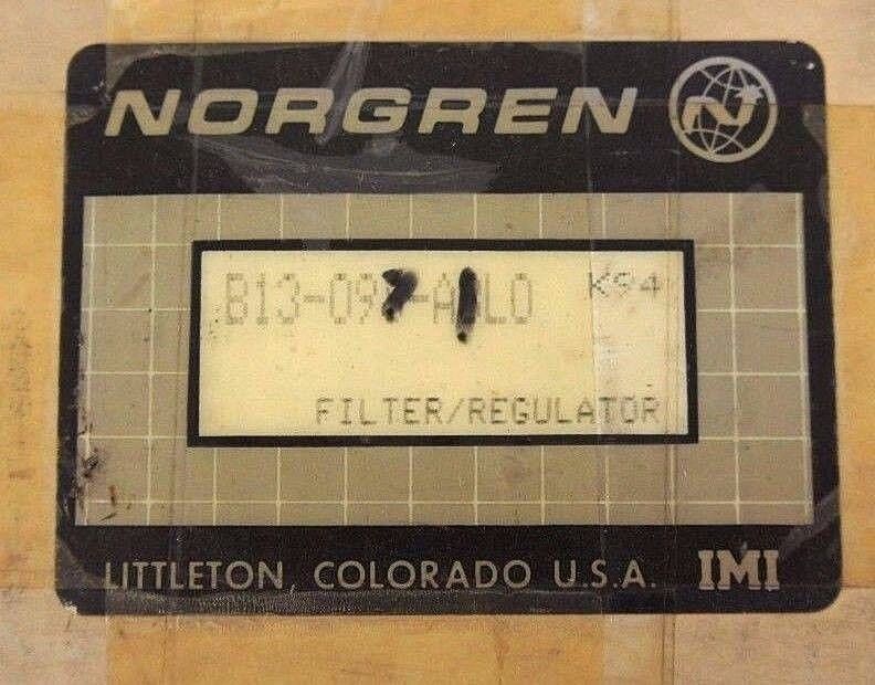 NIB NORGREN B13-097-A1L0 REGULATOR VALVE 250 PSI, B13097A1L0