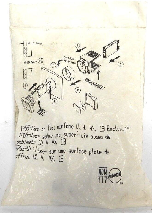 NEW TELEMECANIQUE ZB6-AW1 16MM ILLUM. PUSHBUTTON ZB6AW1